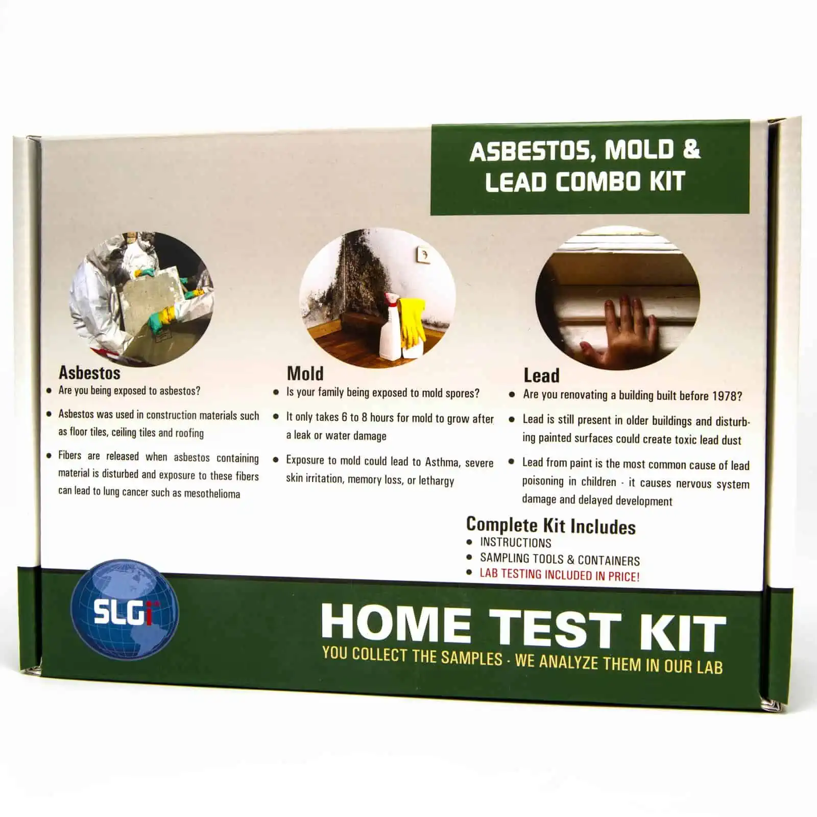 Asbestos, Lead, and Mold Combo Test Kit